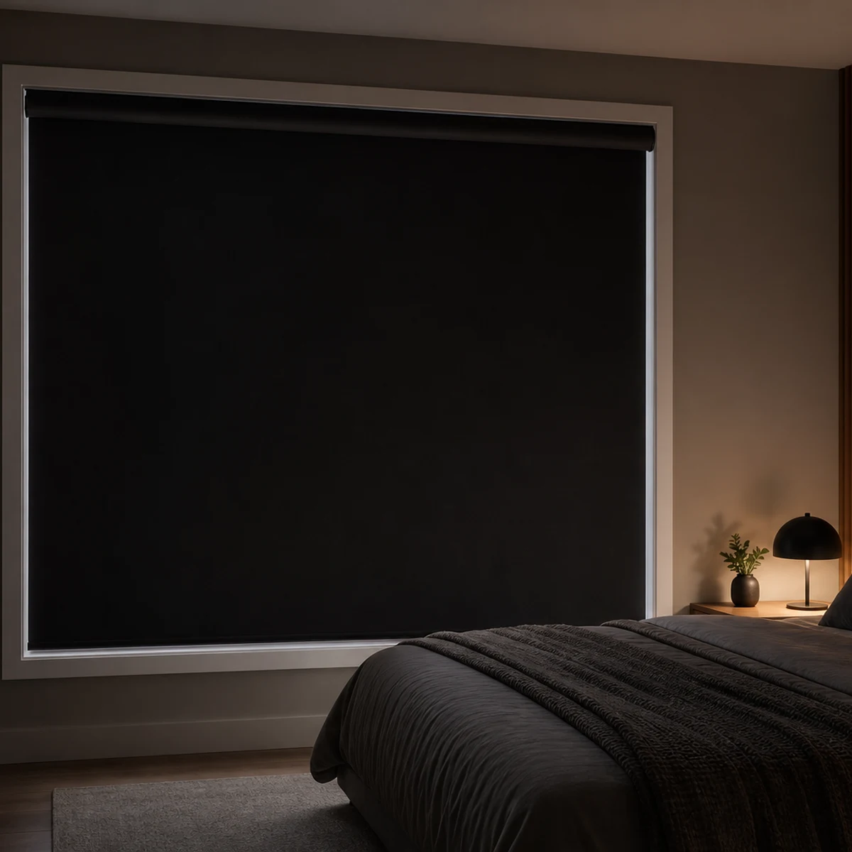 motorized shades Motorized Roller Shades 100% Blackout Vinyl